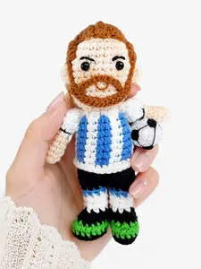 Handmade Crochet Soccer Player Keychain, Cute Athlete Keyring, Bag Charm, Unique Handcrafted Accessory, Perfect Gift for Sports Lovers