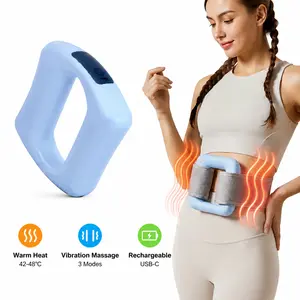 Portable Handheld Vibration Massager with Belt, Rechargeable Muscle Relaxation Device for Body, Waist, Legs（