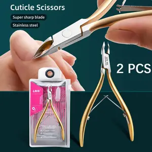 Precision Stainless Steel Cuticle Scissors - Hypoallergenic, Nippers for Dead Skin Removal, Manicure & Pedicure Care Tool with Ergonomic Handles