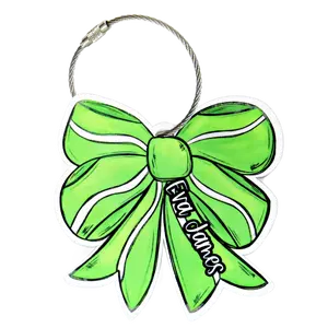 Personalized Tennis Ball Bag Tag with Name for Backpack Sports Bag - Custom Kids Acrylic ID - Game Day Gift