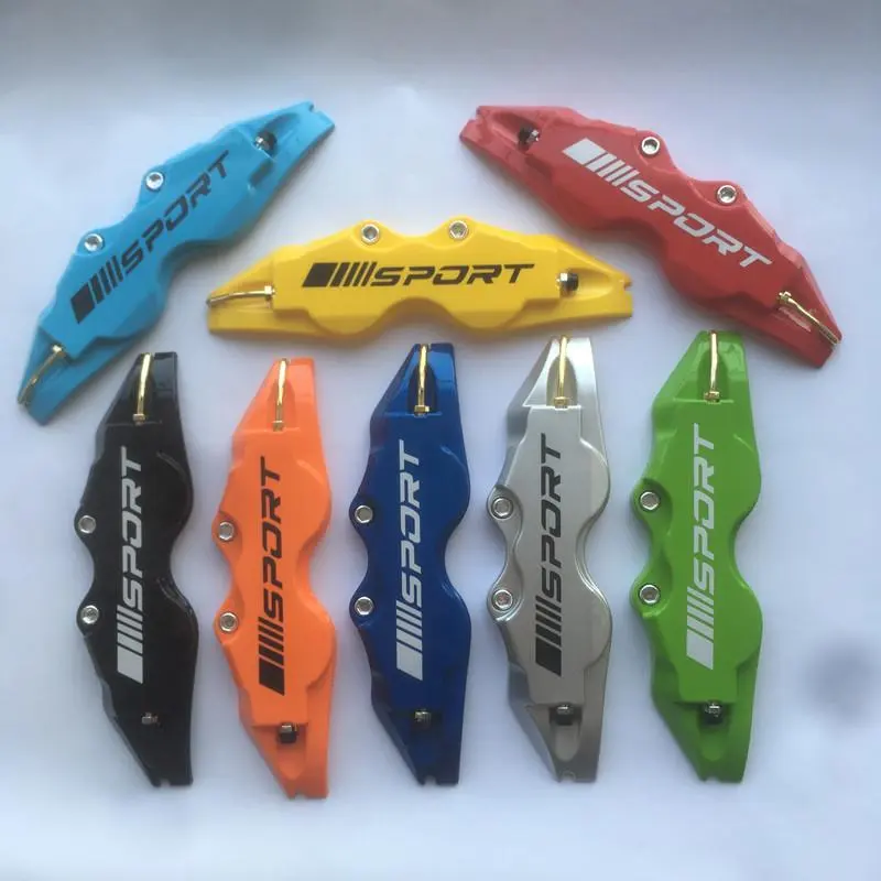 2026 2or4 PCS /Set  ABS Plastic Disc Brake Caliper Cover Car Styling With  Sport/// Sticker For BMW FOR BENZ For AUDI All Car Models for your Car