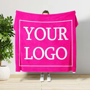 Custom Sherpa Fleece Blanket - Cozy Personalized Gift, Warm Throw for Home, Custom Logo Blanket, Perfect for Events, Birthdays