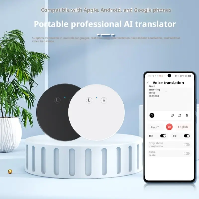 Ai Smart Voice Translator Machine, Speech Practice Device, Photo Translation Recorder, Conversation Translater, Multilingual Translator