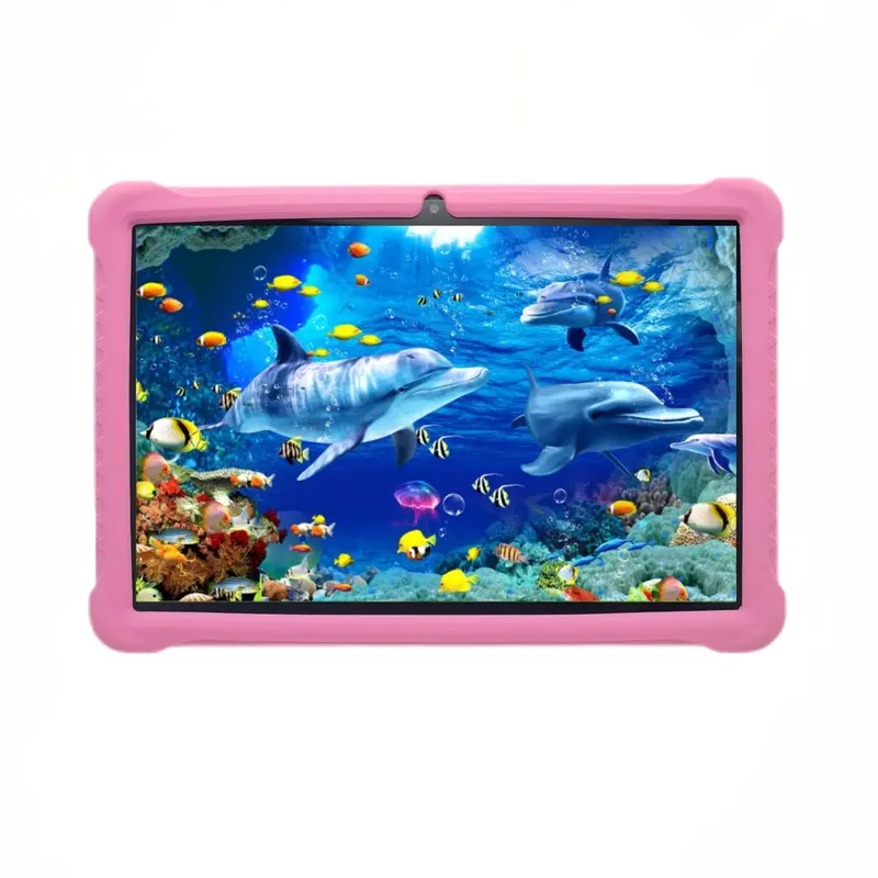 10.1-Inch Android 12 Tablet, 3GB RAM 64GB ROM Tablet with Shockproof Case, Dual Cameras & Parental Controls, Educational Tablet for Boys & Girls, Kid Tablet