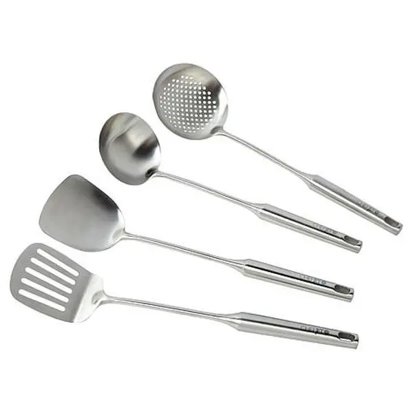 Chef Jet Tila 4-piece Stainless Steel Utensil Set Chef Jet Tila 4-piece Stainless Steel Utensil Set