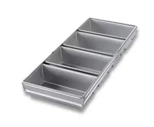 Chicago Metallic 44245 Glazed 4-Strap Open Top Bread Pan