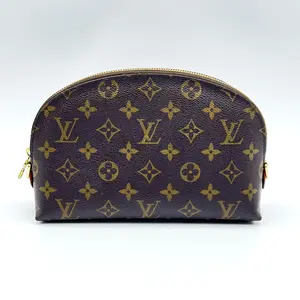 Pre-owned Louis Vuitton Coated Canvas Clutches & Wristlets Monogram Cosmetic Pouch MM