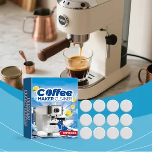 Coffee Machine Cleaning Tablets - Household Anti-Clog All-Purpose Stain & Scale Remover, Filter Screen Cleaner, Anti-Clog All-Purpose Cleaners