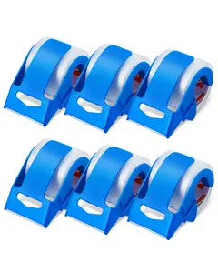 VEVOR Clear Packing Tape, 1.5 inches Core, 6 Rolls 1.88 Inches x 25 Yards Packing Tape with Dispenser, 2.7 Mil Heavy Duty Packaging Tape Designed for Moving, Storage and Packing, Shipping and Mailing