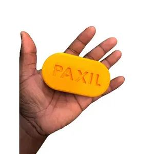 3D Printed Paxil Pill | Novelty Plastic Toy | Funny Prescription-Inspired Gag Gift | NOT Real Medication