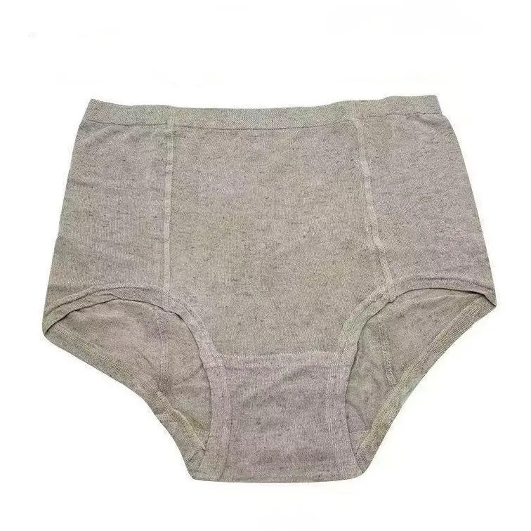 Women's Ultra-Thin, High-Waisted, Comfortable Organic Linen Knit Panties (2-Pack) - Fit, Elegant, Elastic, Breathable Underwear