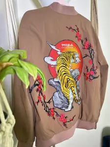 ADRIANNA LABEL Mens Tiger Jacket Design Japanese Style