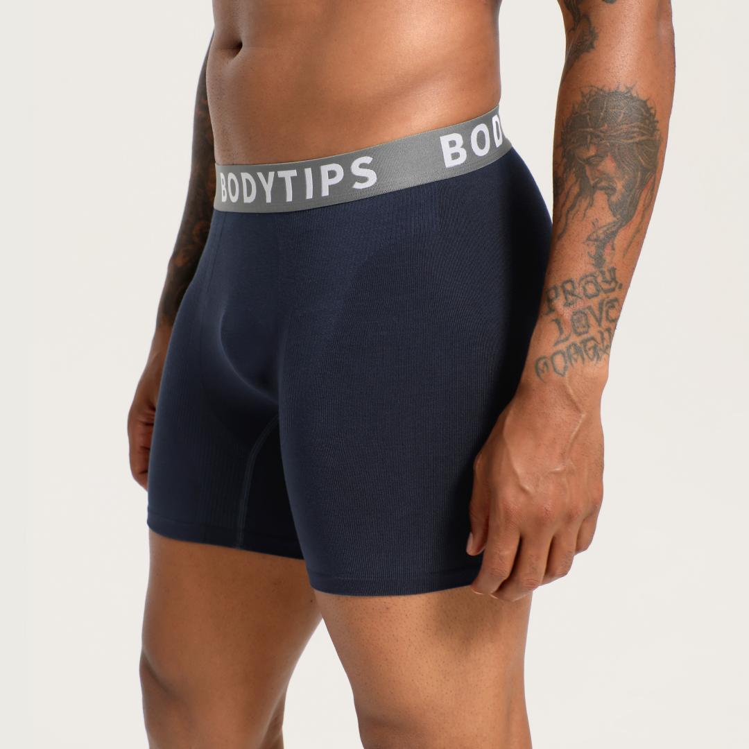 BodyTips 2 Pack Quick Dry Bamboo Fiber Boxer Briefs Seamless Design Skin Friendly Thickened Expanded Structure No Waist Constriction Flexible Fit Underwear Smooth Boxer Panties Popular Underwear Versatile Briefs For Daily Wear Outfit Active Use All Day