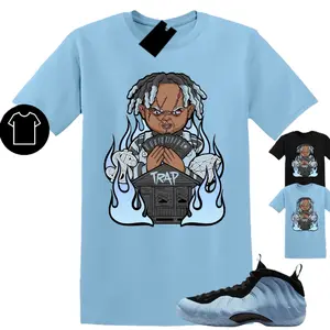TRAP Unisex Graphic T-Shirts To Match Sneakers Foamposite One Psychic Blue, Foamposite One Psychic Blue Outfit, Trending Shirts, Top Tshirt