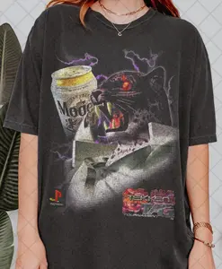 Retro 90s Comfort Colors The Armor King x Modelo 2000 T-Shirt, Tekken Tag Tournament Tshirt, Gift For Women and Man Unisex T-Shirt