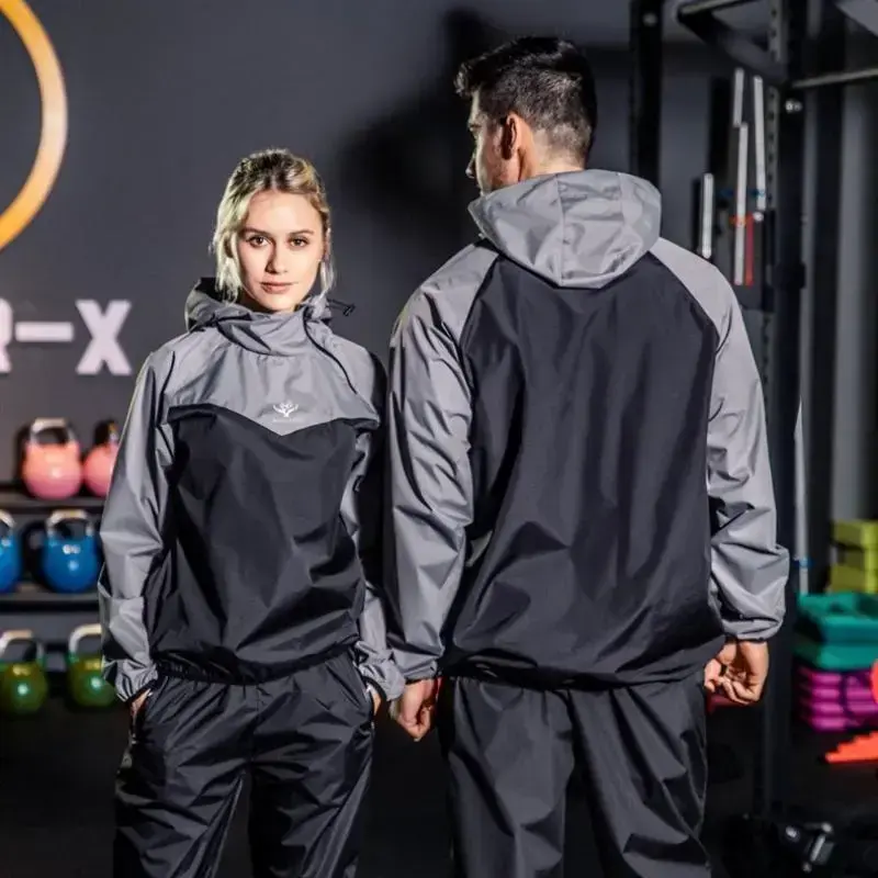 2025 Unisex Sauna Suit Sportswear Jacket And Pants Set Fitness Workout Clothes Ideal for Gym Training Sweat Sessions Exercise Routines Daily Fitness Activities Can be used with raincoat 2025 Unisex Sauna Suit Sportswear Jacket And Pants Set Fitness Workout Clothes Ideal for Gym Training Sweat Sessions Exercise Routines Daily Fitness Activities Can be used with raincoat