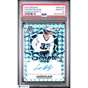 2024 Panini Mosaic Rookie Scripts Cooper Dejean #RSCDN PSA 10
