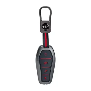 For BYD Atto 3 Han EV Dolphin Song PRO Max Tang DM Yuan Dolphin E2 Qin PLUS Zinc Alloy Silicone Keychain Protective Shell