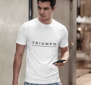 Triumph Athletic Tee - Men's Black T-Shirt with 'TRIUMPH' Logo and Athletic Attribute