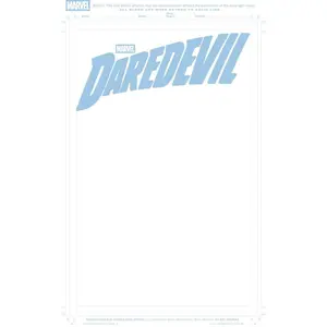 Daredevil #1 Blue Line Blank Cover Variant