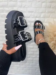 Brixton Sandal - (Wide Friendly) Platform, Adjustable, Summer, Edgy, Baddie Sandals