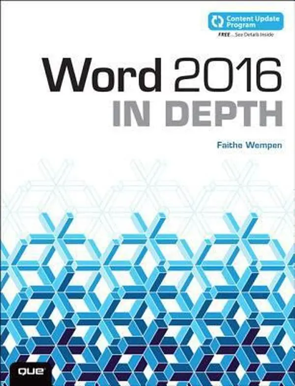 USED-Word 2016 in Depth (Includes Content Update Program) by Wempen, Faithe (Paperback)