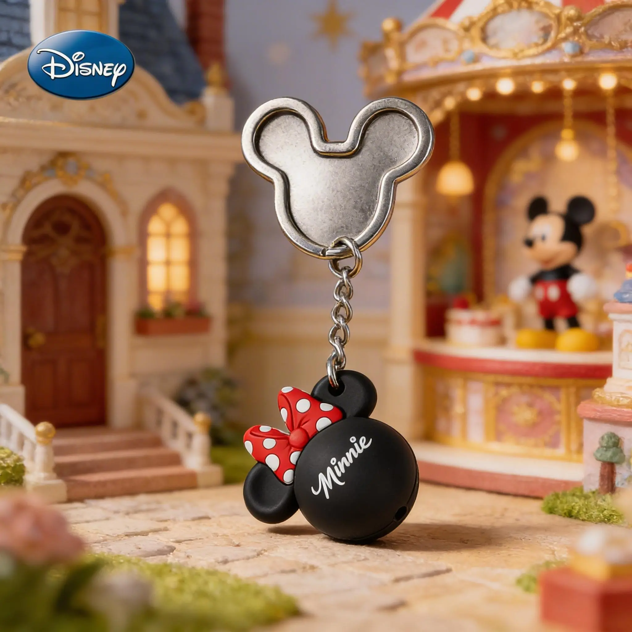 Mickey Officially Licensed PVC Keychain Figurine Bag Clip Charms Minnie Anime Collector Keyring Backpack Decor Gift Set Disney