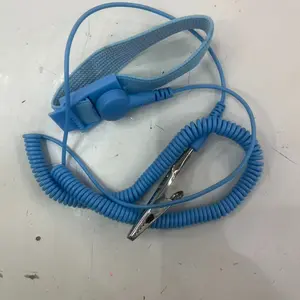 PU Blue Wireless Anti-Static Wristband, Lace Wired Anti-Static Wrist Strap, Factory Use, No Cord Design, Essential Esd Protection