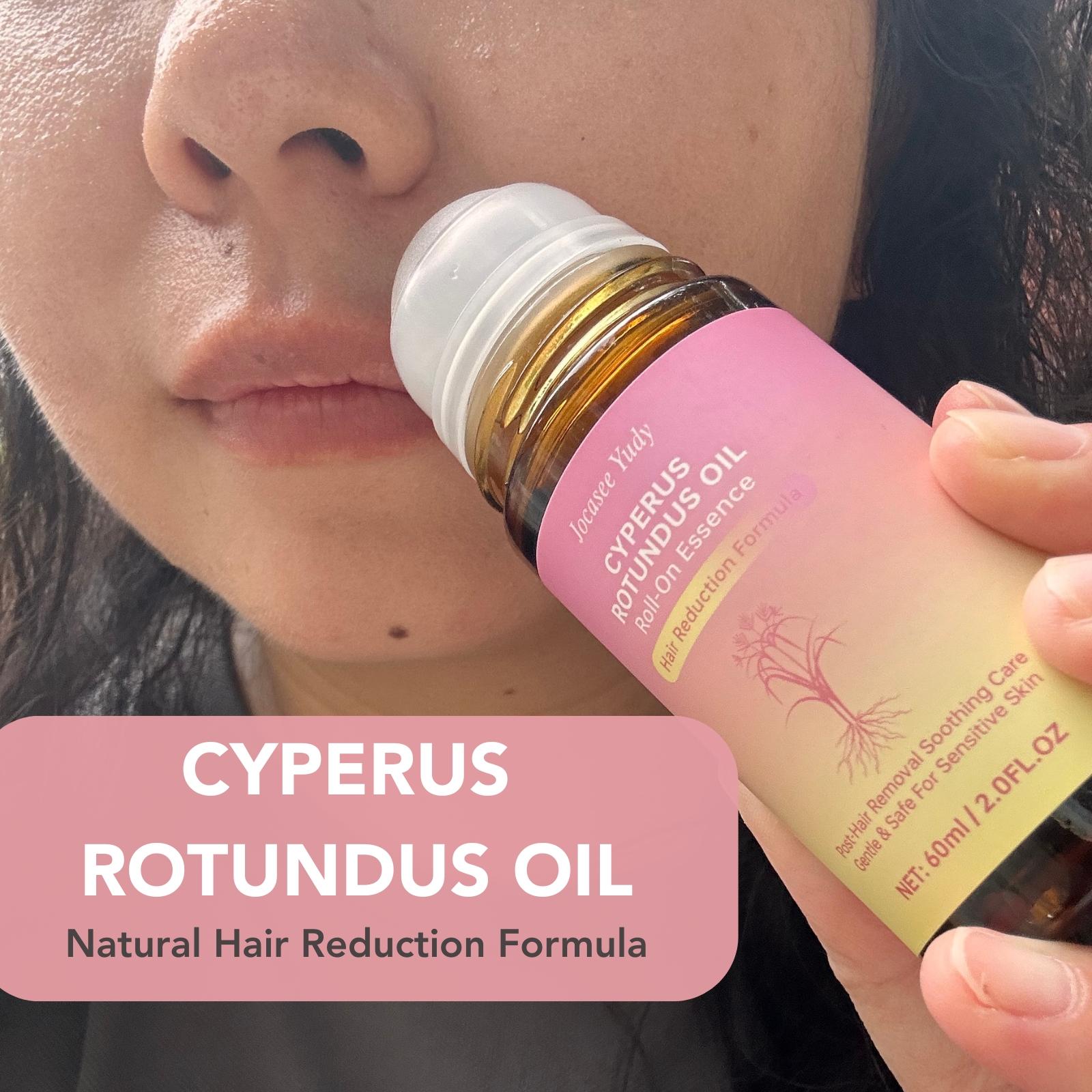 Cyperus Rotundus Oil for Hair Removal , Reduces Unwanted Hair Growth, Soothes Skin Body Care Roll-On Serum for Smooth, Sensitive Skin - 60ml/2oz