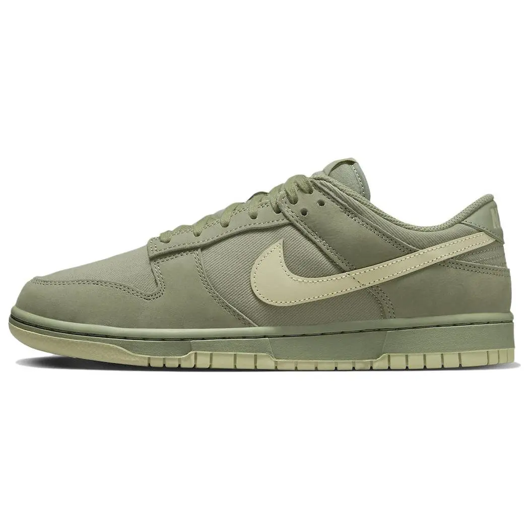 Men's Nike Dunk Premium Low-Top Skate Sneaker - Athletic Trainer, Casual Footwear, Olive Green