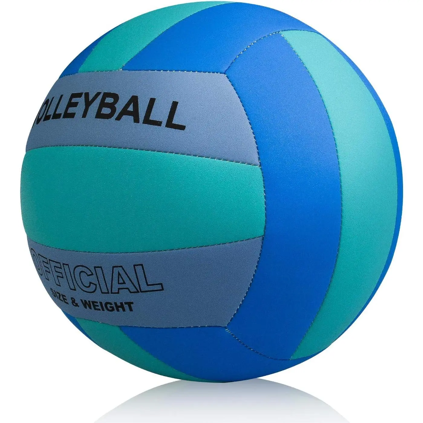 Volleyball Size 5 PU Leather Soft Indoor Outdoor Volleyballs    Play Ball for Beginner, Teenager, Adult, 8.2