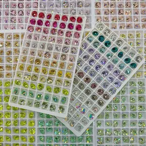 8mm Round Cut High Quality K9 Crystal Luxe Nail Art Charms Cloth Phone Case Accessories Jewelry Making Sparkling DIY Decoration