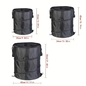 Portable Pop-up Trash Can - 1pc Outdoor Portable Camping Folding Can for Garden, Gardening, and Garbage Collection water resistant