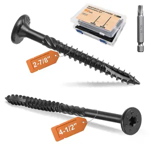 #14 Heavy-Duty  Screws Assortment Kit, 60 count  Drive Decking  Screws, Rust Resistant Timber Screws for Log/Landscaping  (2-7/8",4-1/2")