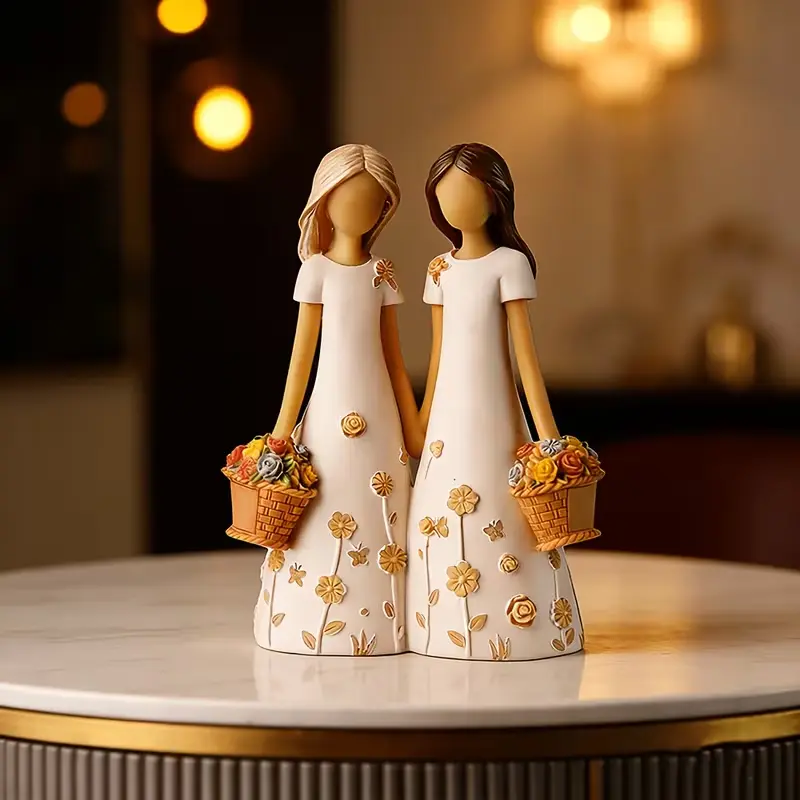 Sisterhood Keepsake Elegant Home Decorations with Floral Design, Perfect for Gifts, Ideal for Home Decor