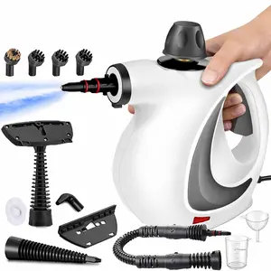 Lumina Pressurized Handheld Multi-Surface Natural Steam Cleaner with 12 pcs Replacement Parts , Multi-Purpose Steamer for Home Use, Kitchen and Car