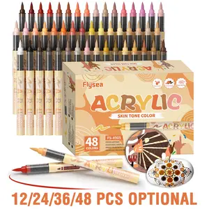 Liquid Acrylic Markers Set, 96 Colors Painting Pens, 8 Color Schemes, 12 Pack & More Options, Professional Drawing Tools, Creative Expression, Holiday Gifts