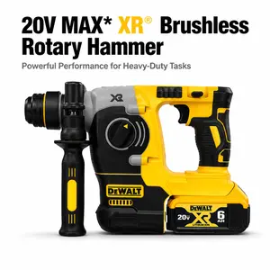 DEWALT DCH273 20V brushless rotary hammer features an SDS chuck for super‑fast bit swaps, making rebar anchoring and drilling a breeze – it's essential for any construction job
