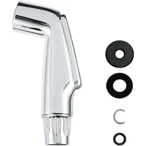 Universal Fit Sink Spray Attachment Kitchen Side Sprayer Head Pull Out Spray Head Faucet Sprayer Replacement Chrome