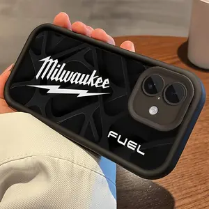 Durable Silicone Milwaukee Pattern Phone Case for iPhone 11 12 13 14 15 16 E 17 Pro Max Plus Air & Samsung S21 -S26 Ultra Plus | Shockproof Retro Design at Affordable Price