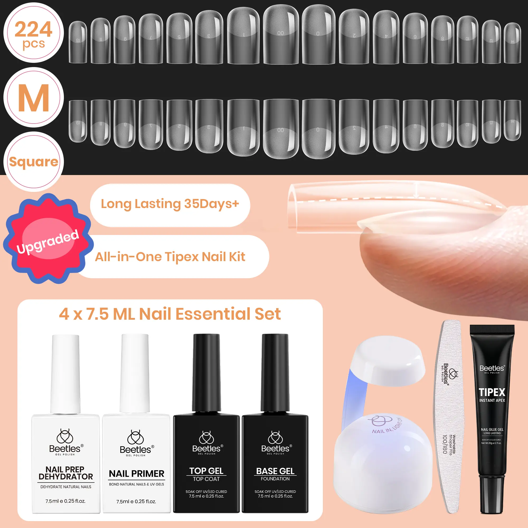 Medium Square 【Kit】16 Sizes-224 Pcs