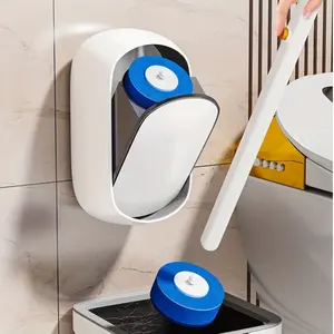 Toilet Scrubber Kit with Self-Cleaning Disposable Pads – No Pre-Rinse, No Mess, No Odor , Simplifies Bathroom Hygiene