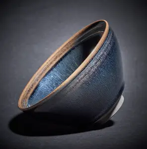 Masterpiece Handmade Jian zhan Tea Cup Kiln Opening