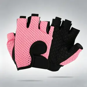 1 Pair Half Finger Sports Gloves, Breathable Non Slip Gloves For Men & Women, Protective Gear For Sports, Fitness gloves For Gym
