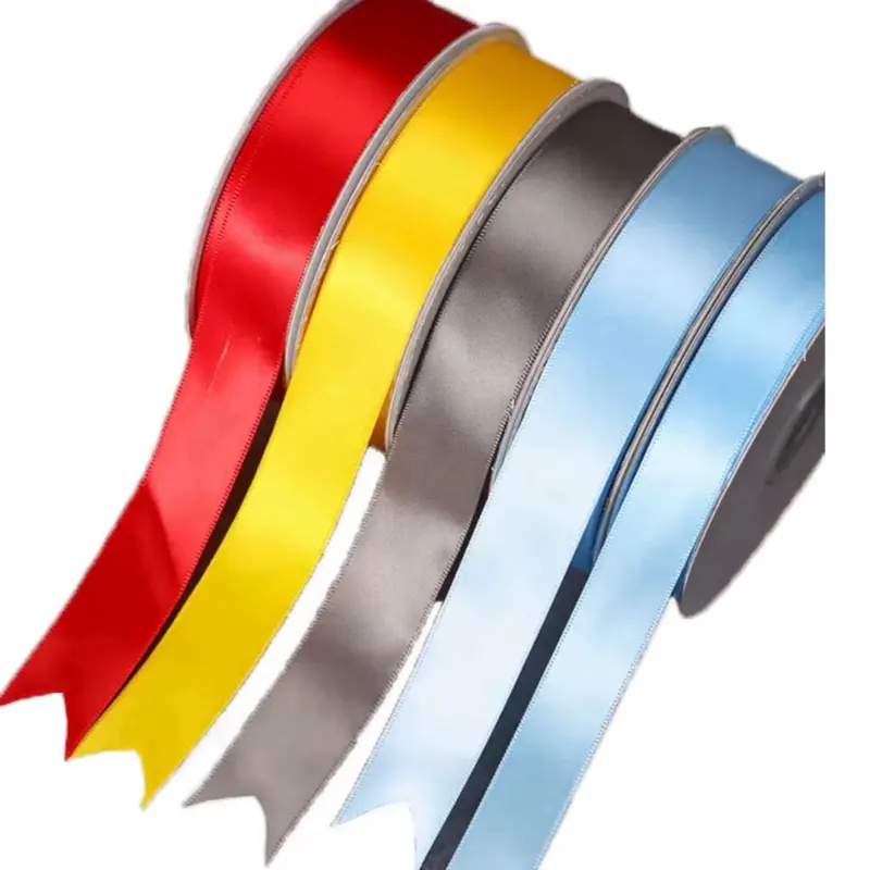 7/8 Inches Shiny Finish Smooth Satin Ribbon, 50 Yds Multi-Colored Home & Festive Party Supply - DIY Crafting, Decoration, Gift Packaging Wrapping