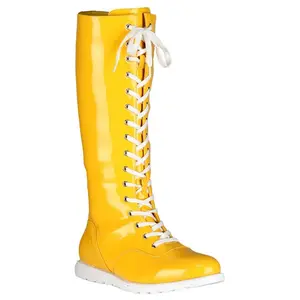 Yellow Wrestling Costume Boots for Adults
