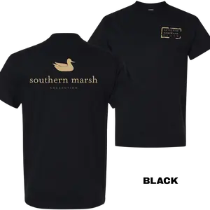 Southern Marsh Duck Logo T-Shirt – Vintage Outdoor Heritage Tee, Unisex Shortsleeve Crewneck, Soft Cotton Fabric, Gift for Menswear Womenswear Top, Trendy Shirt, Graphic Tee, 100% Cotton|Men’s T-Shirt | Southern Style Gift | Gift for Husband/Boyfriend