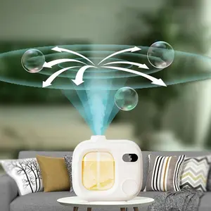 Essential oil diffuser, equipped with mini LED light, emits fragrance in all directions of 360 degrees. Cordless and portable, suitable for use in homes, large rooms, bathrooms, hotels, offices and cars, bringing you fresh and fragrant air and a pleasant