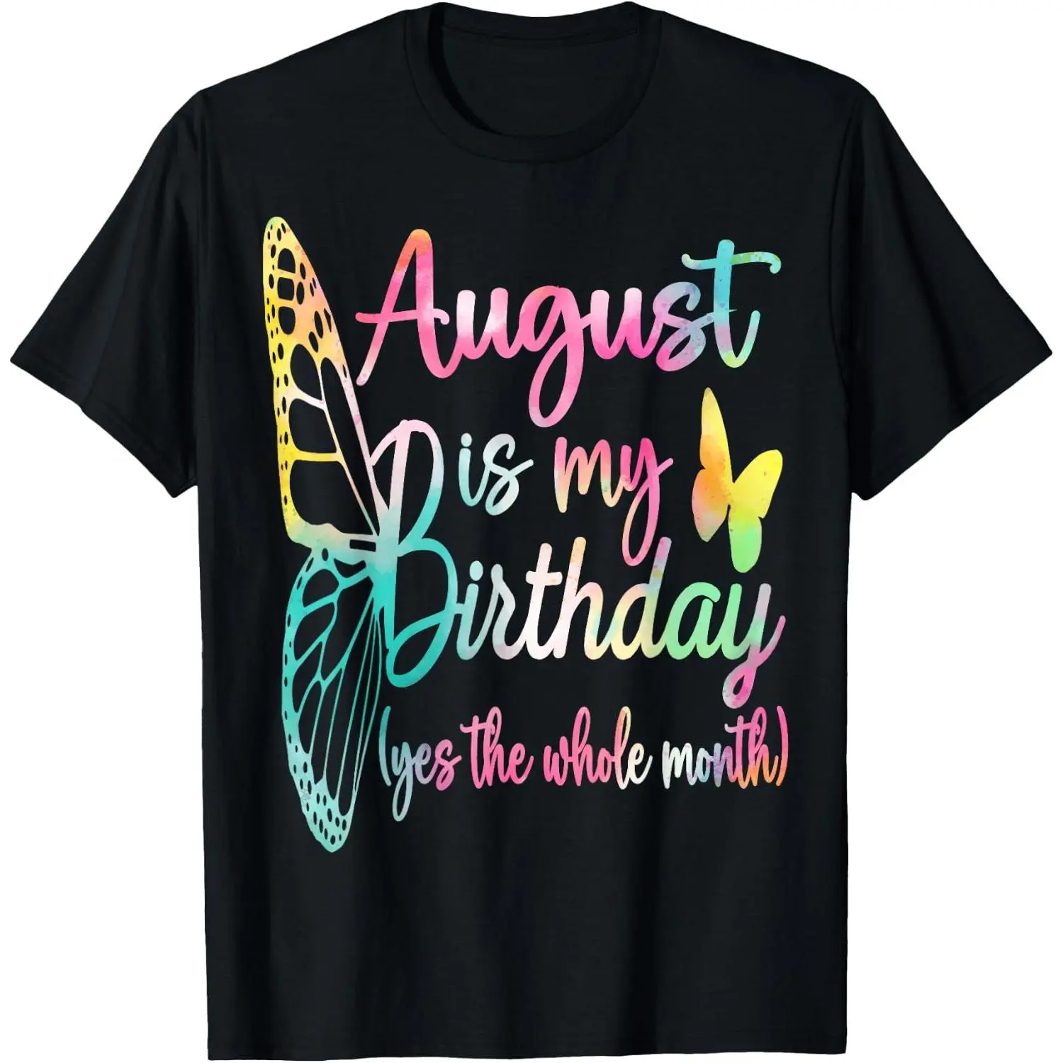 100%cotton August Birthday for Women August is My Birthday for Girl T-Shirt