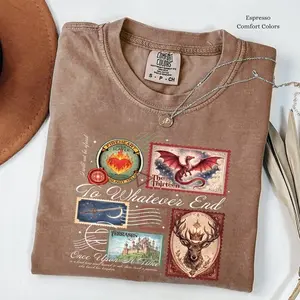 Comfort Colors Throne Of Glass T-shirt, Tog Book Stamps T-shirt, Terrasen The Thirteen T-shirt, Fantastic Reader Tee, Fantasy Book Lover Gift